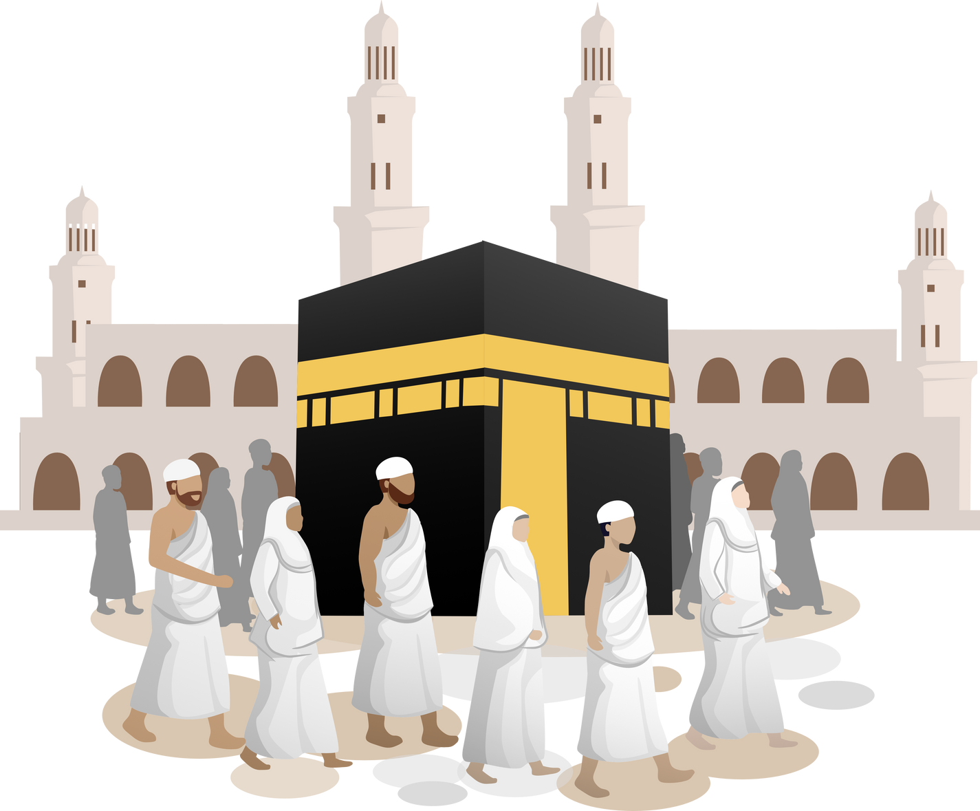 Pilgrims Hajj Tawaf